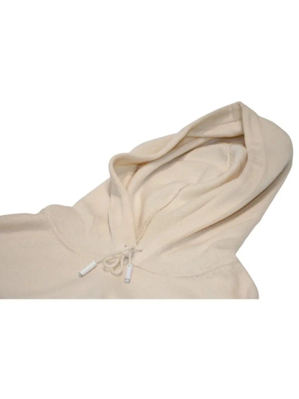 Chanel la Pausa Hoodie CC Logo Cashmere Ivory 46